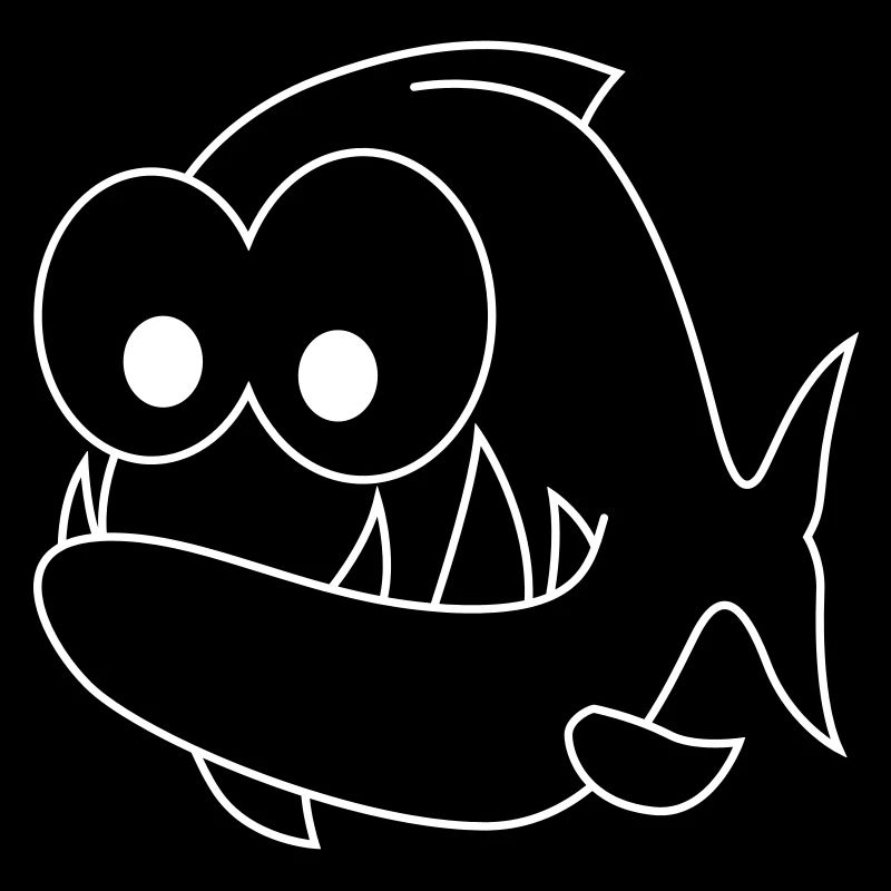 Piranha Comic Animal