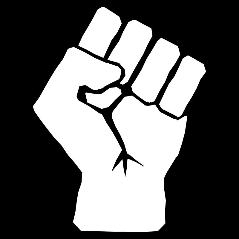Erhöhte Faust Symbol