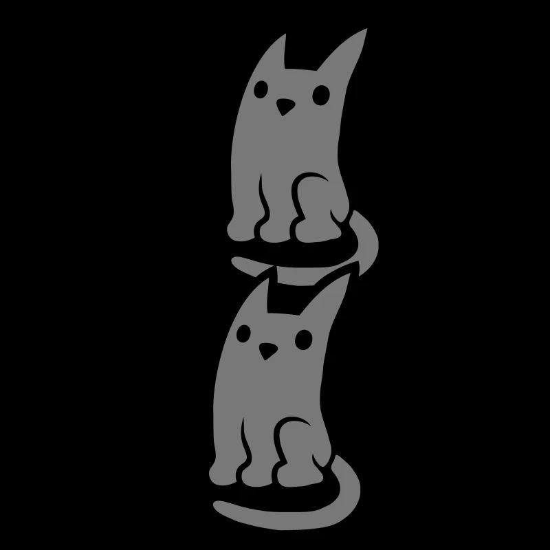 Cat Dad Text Logo