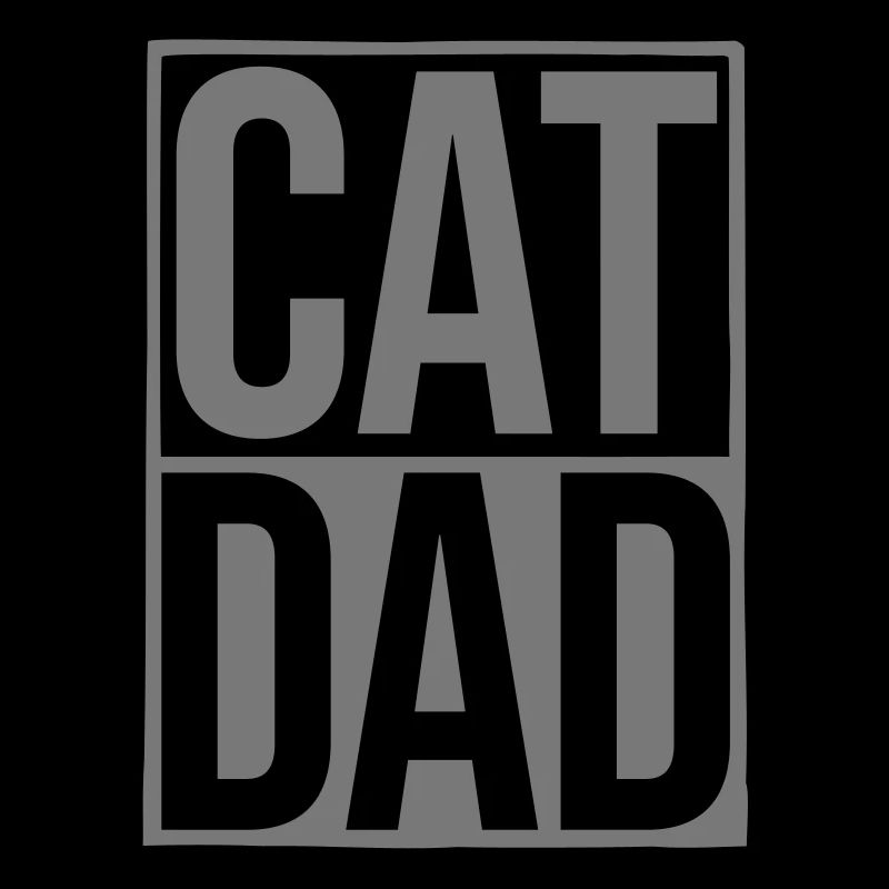 Schild Cat Dad Logo