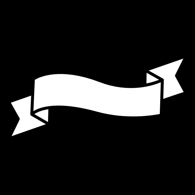 Bannière ruban blanc