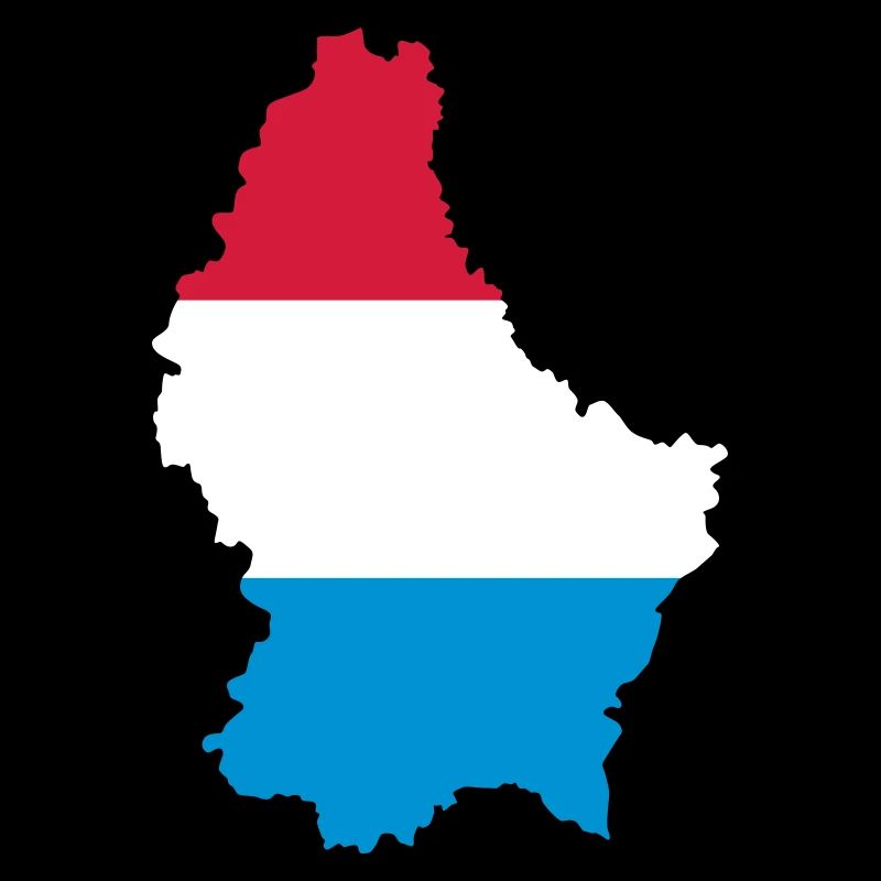 Luxembourg map&flag