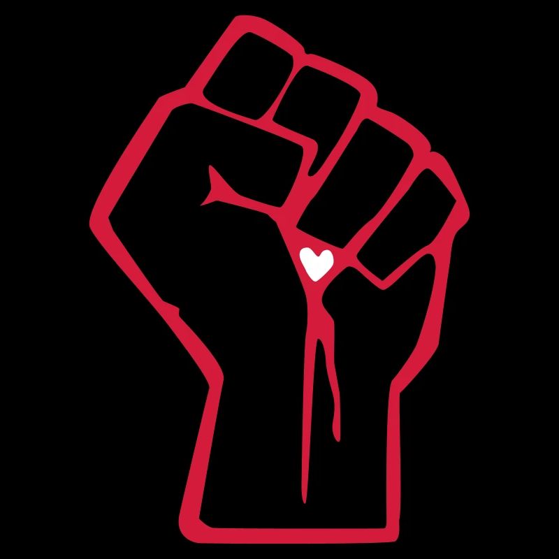 Fist with heart