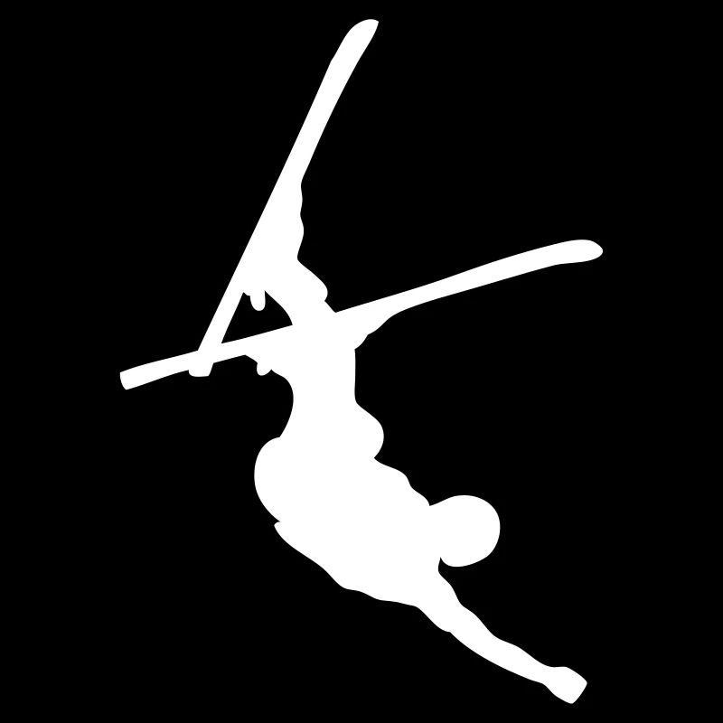 skier freestyle upside down
