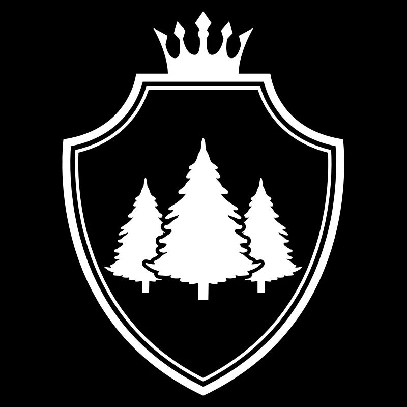 Baum Wappen Wald Tanne