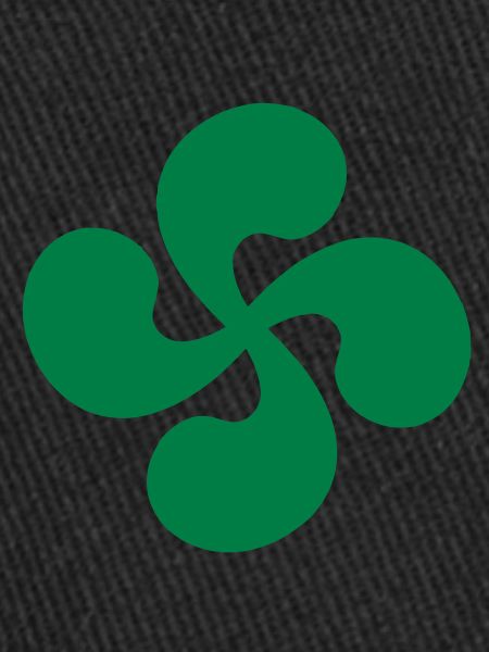 Croix Basque seul Verte