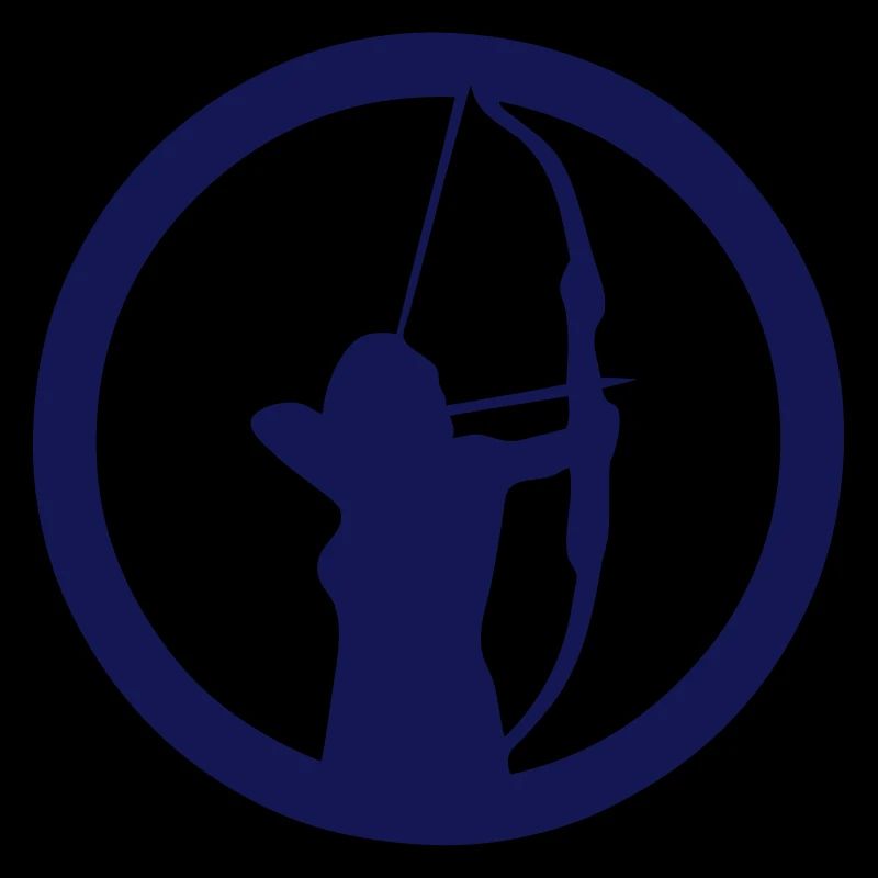 schießen Bogen Logo Bogenschütze