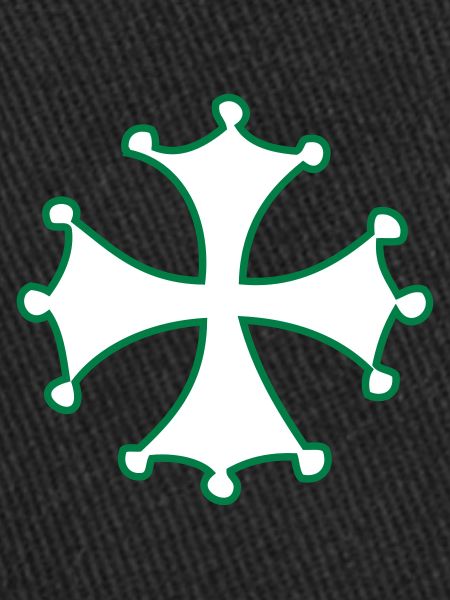 croix occitanne verte