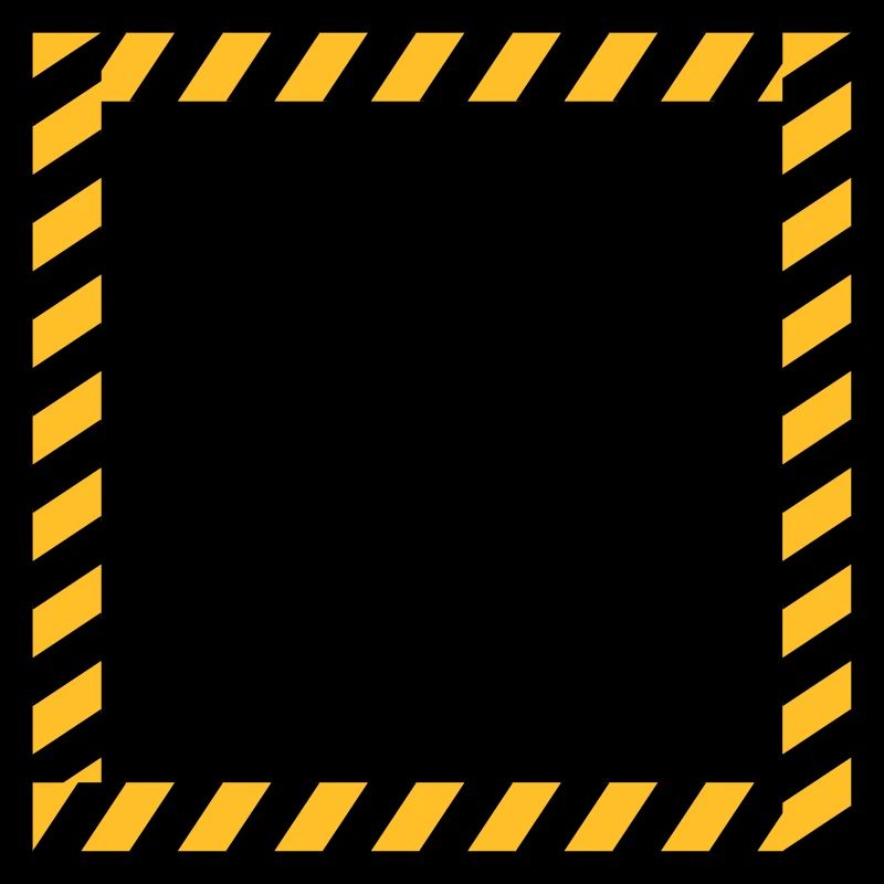 Frame sign barrier tape