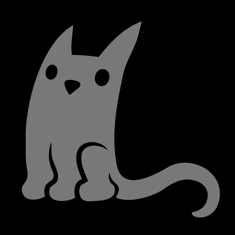 Mignon petit chat gris