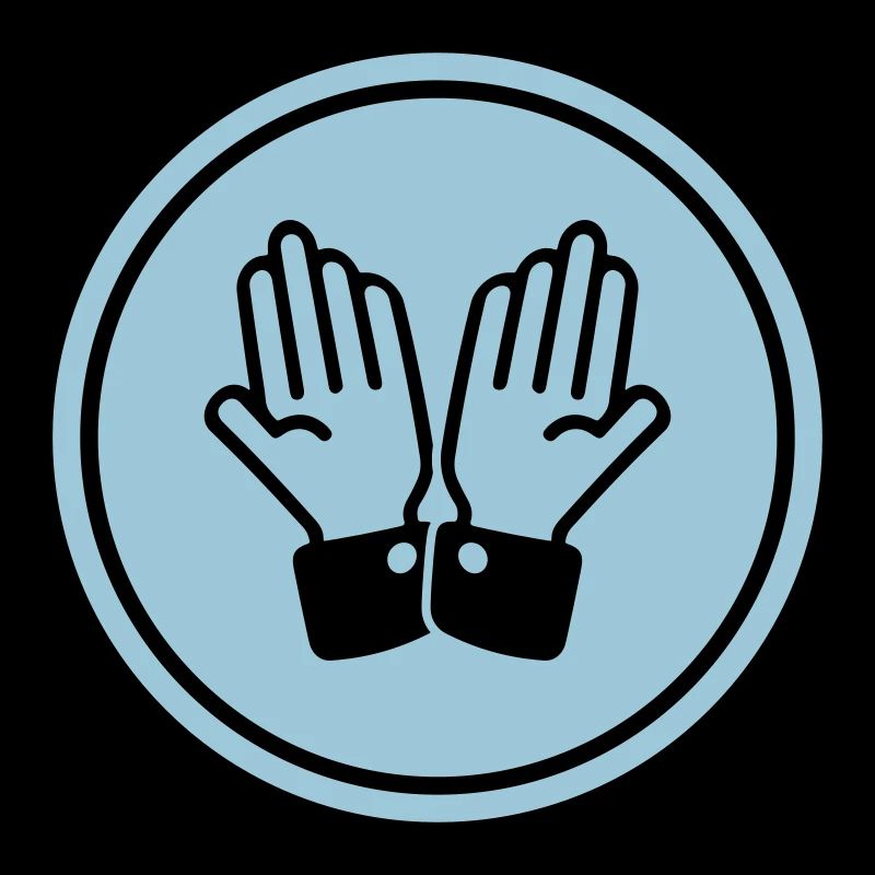 hands praying circle