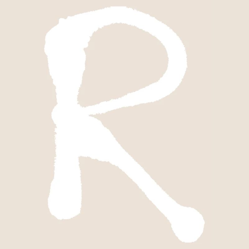 R - Iinitale / Letter - Sprayed