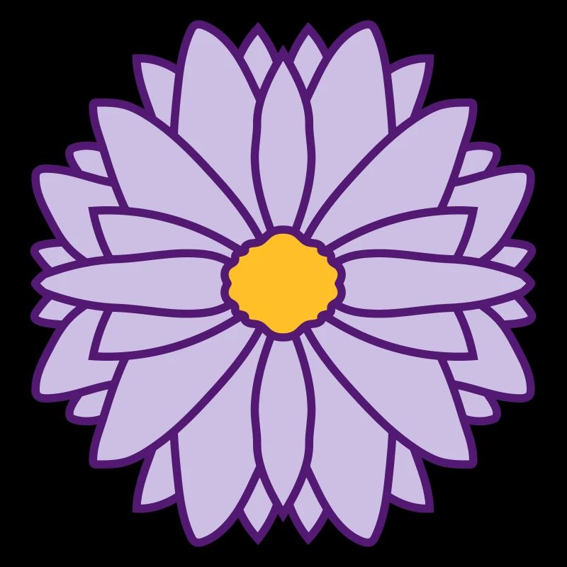 Round Pretty Flower Design