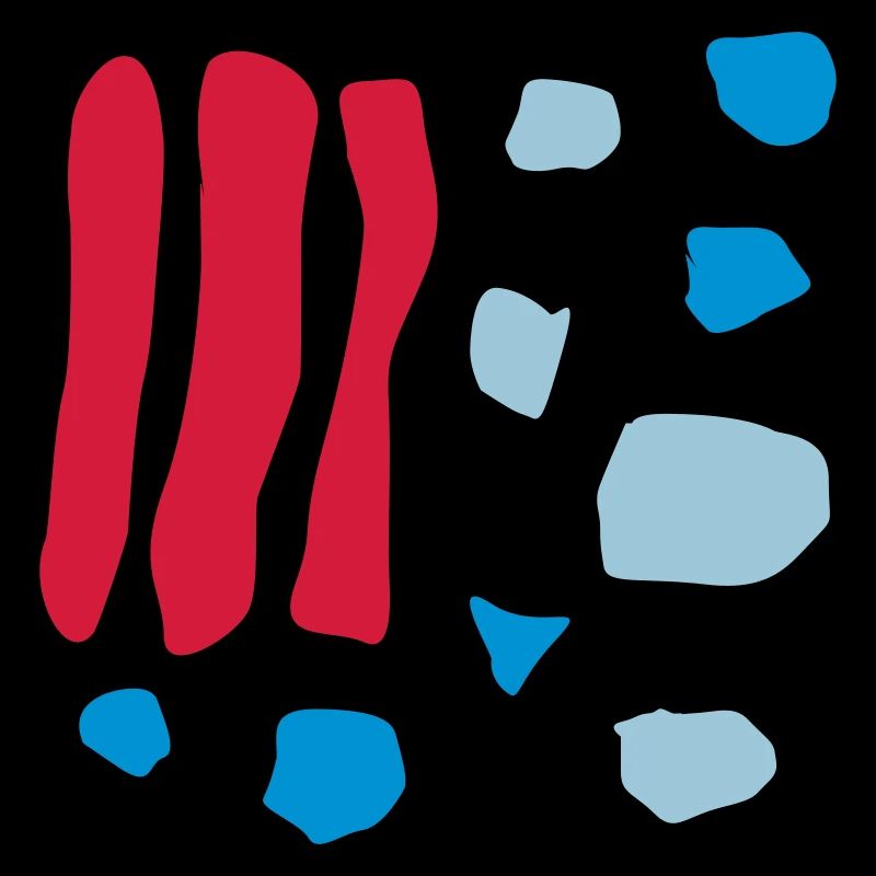 Lignes droites et points ronds