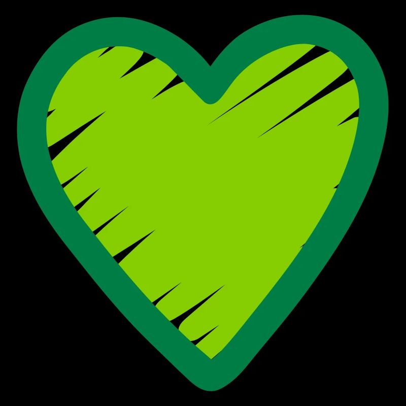 Grünes Herz Icon