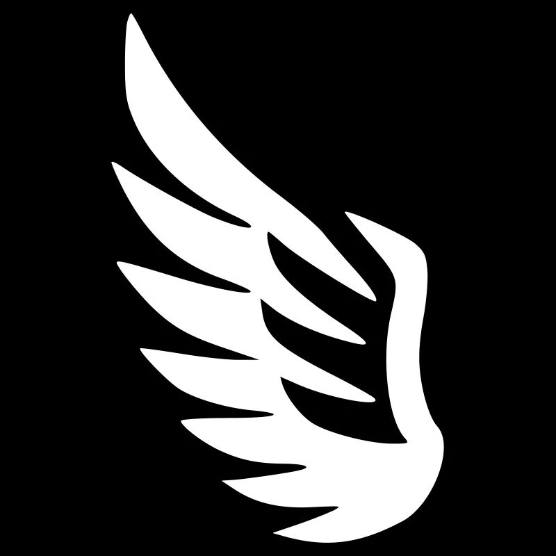 Ailes d’ange symbole unique blason vectoriel