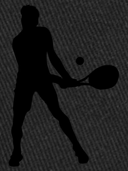 Squash player silhouette