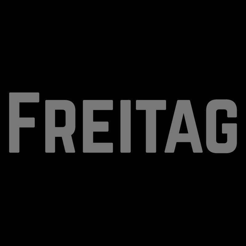 Freitag Wochentag als Text