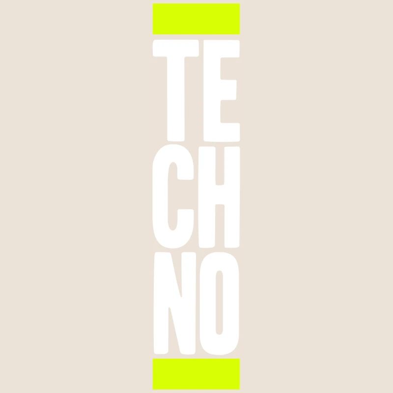 Techno Liebe Zitat Spruch Musik Party Feiern Logo