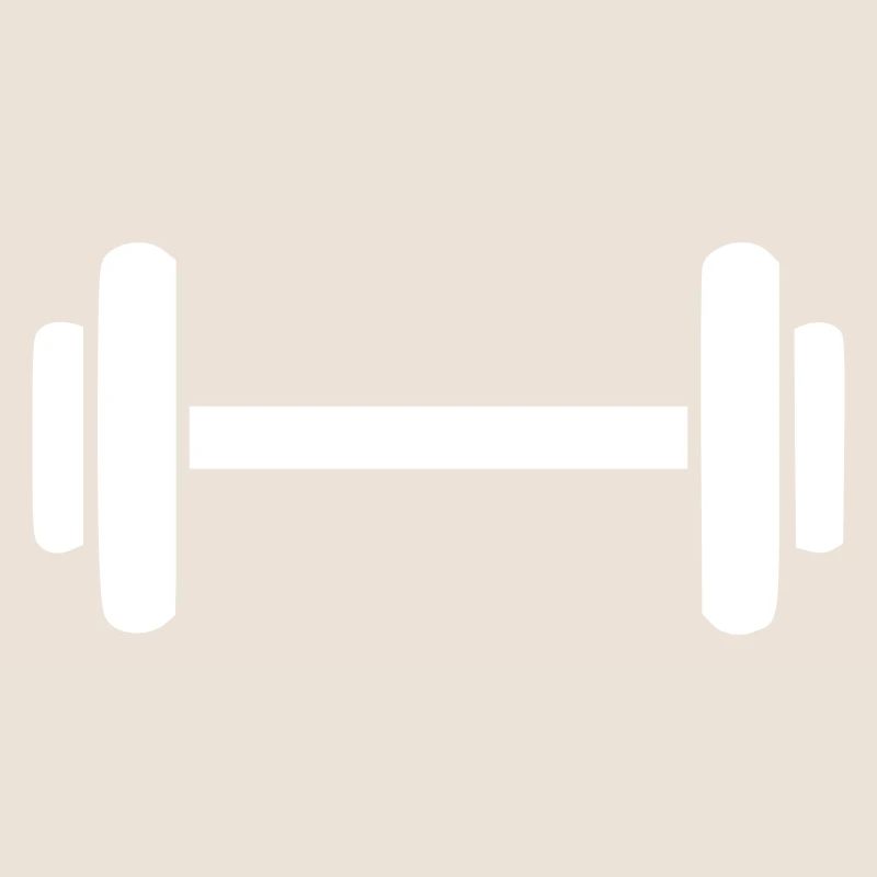 Strength Training Dumbbell Icon Minimal Icon Vector
