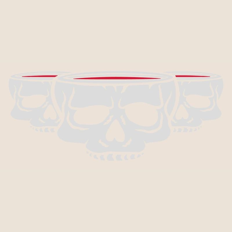 Horror Team Becher Schädel