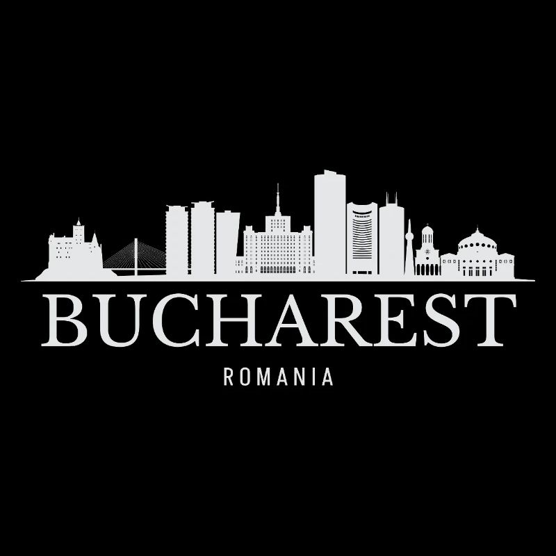 Silhouette de Bucarest, Roumanie de Bucarest