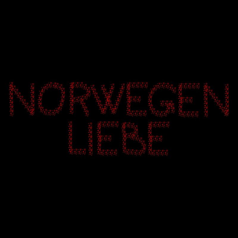 L’amour de la Norvège dans le script du coeur