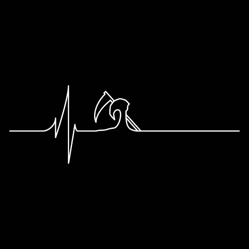 Électrocardiogramme - La Mort - Blanc