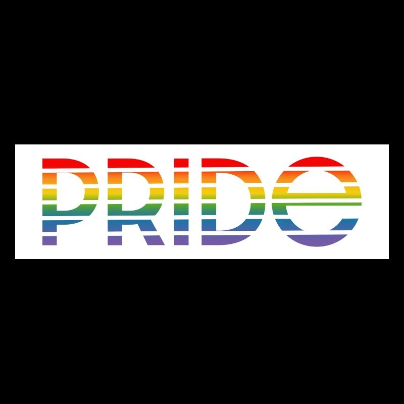Pride rainbow white background