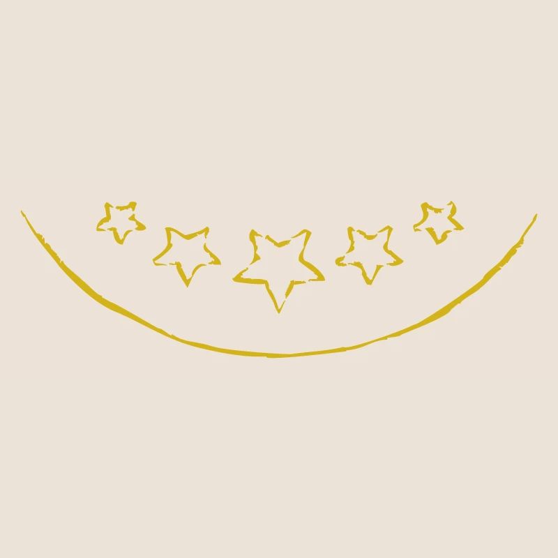 Arc ci-dessous et étoiles | Graphique vectoriel