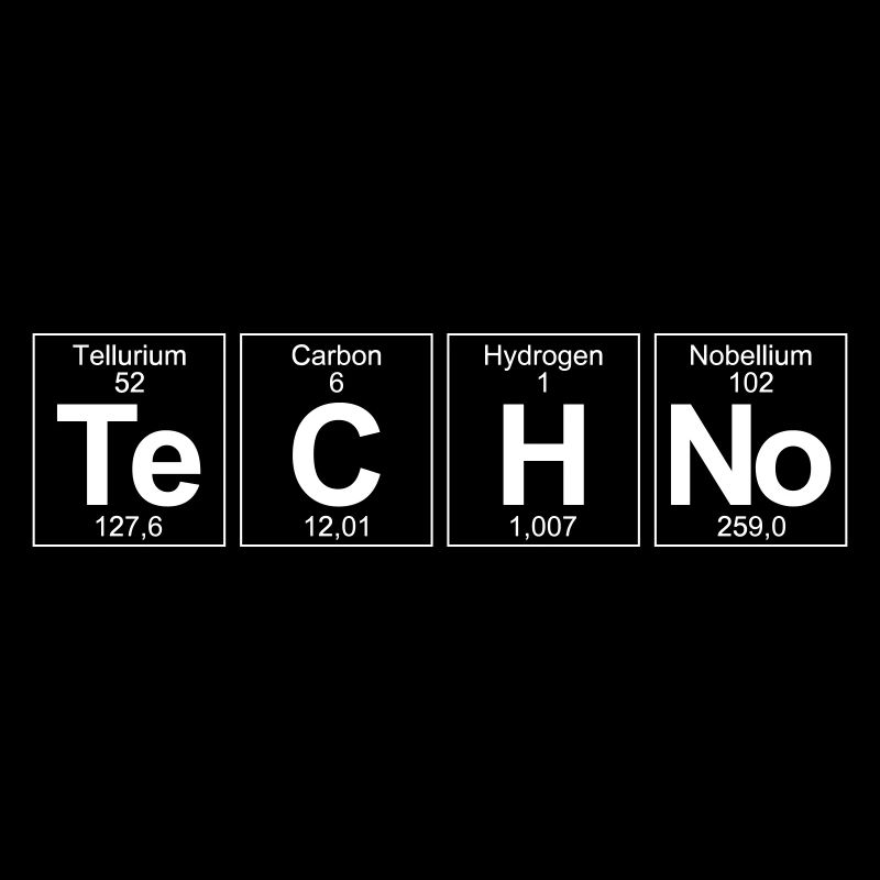 Tableau périodique Techno lettrage Eléments Chimie