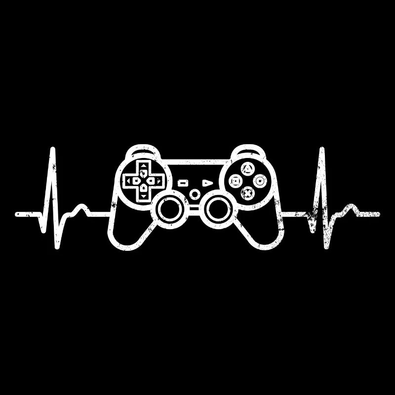 EKG - Herzkurve - Puls - Gamer - Controller
