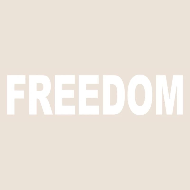 Freedom Typography Statement Design