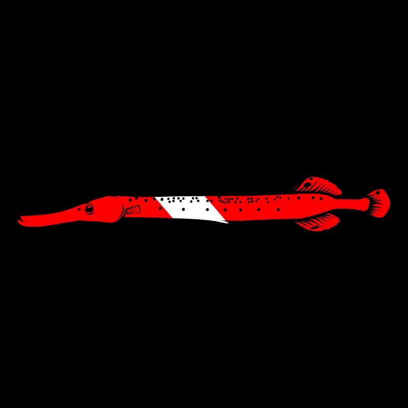 Trumpet fish by Scuba.Style
