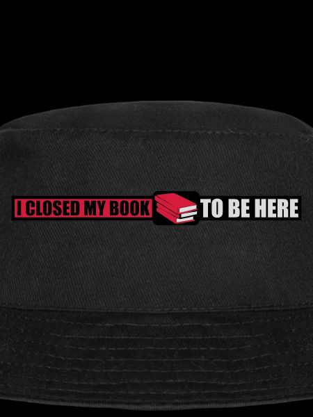 I closed my book