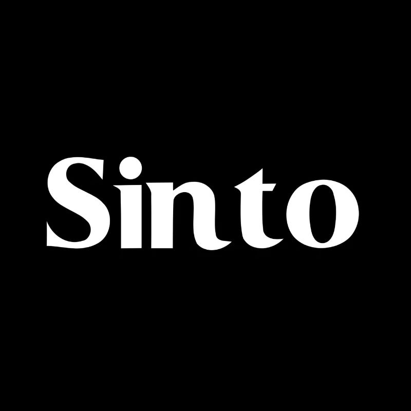 Sinto - Weiße Schrift