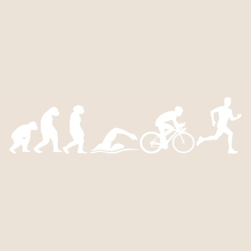Evolution singe à homme triathlon natation course