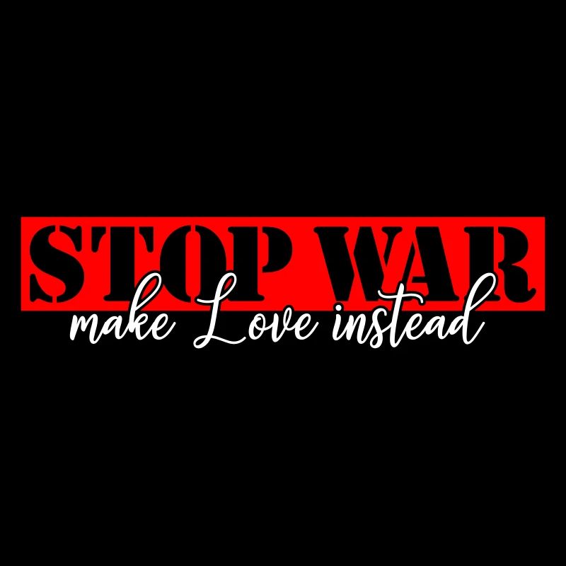 STOP WAR MAKE LOVE Vector
