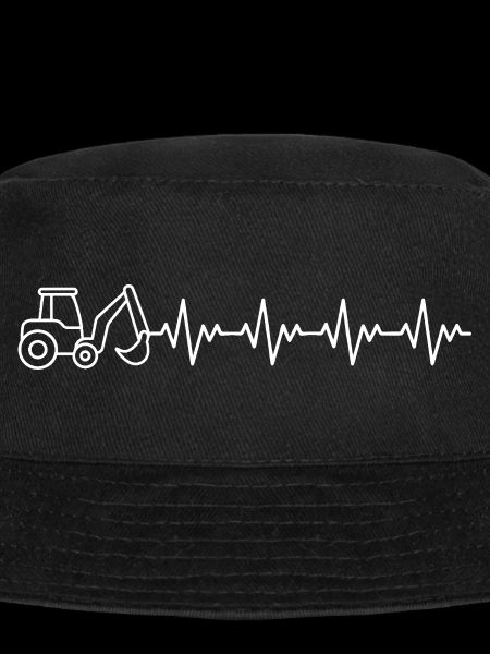 Bagger Baggern Baggerfahrer EKG Herzschlag