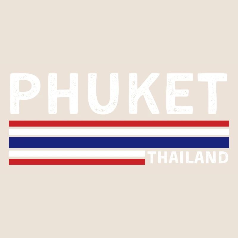 T-shirt drapeau de la Thaïlande de Phuket