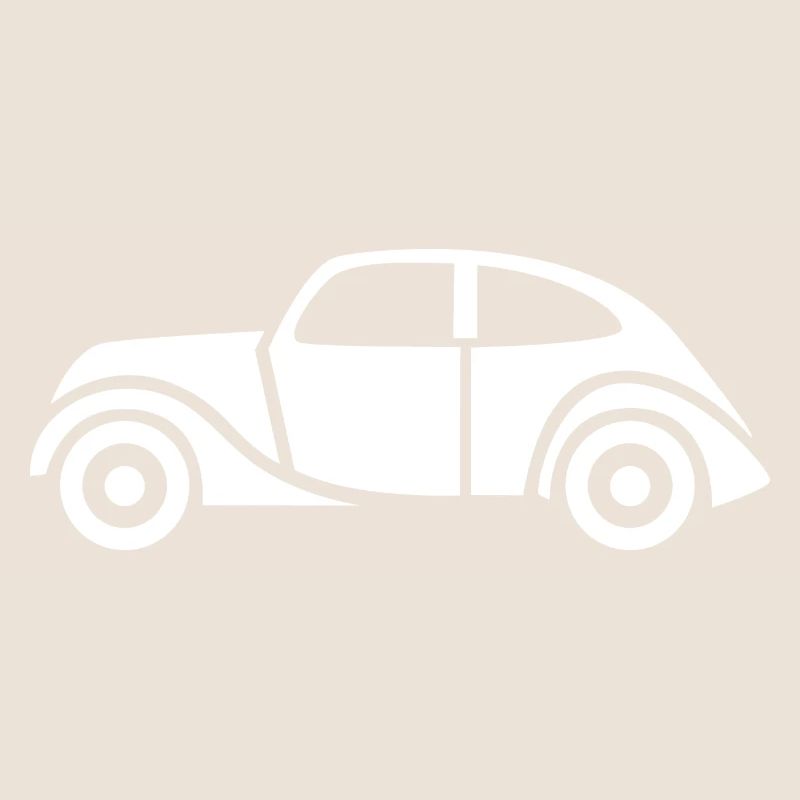 Oldtimer Symbol - Auto Klassiker Comic