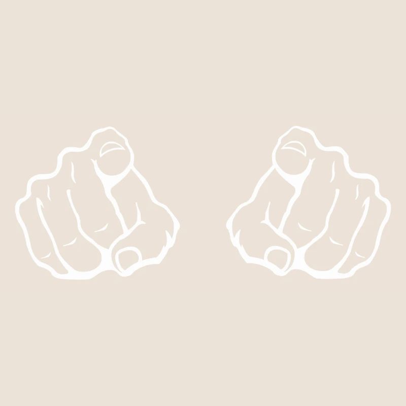 Zwei Zeigefinger Blickfang