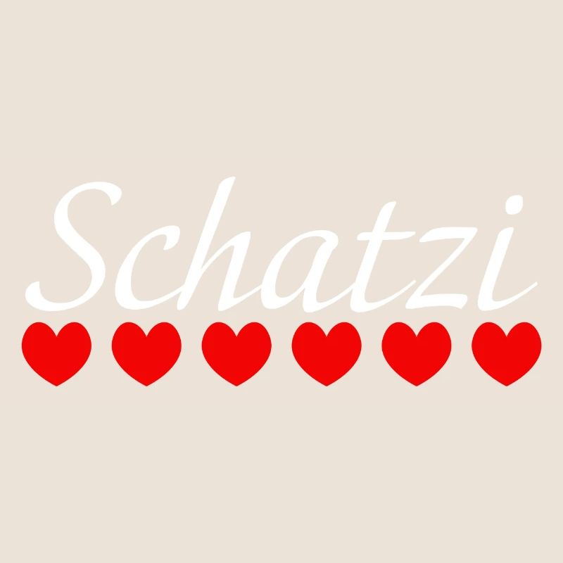 Herzchen Schatzi white