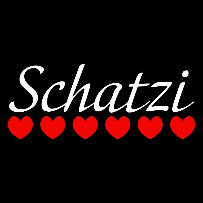 Herzchen Schatzi white