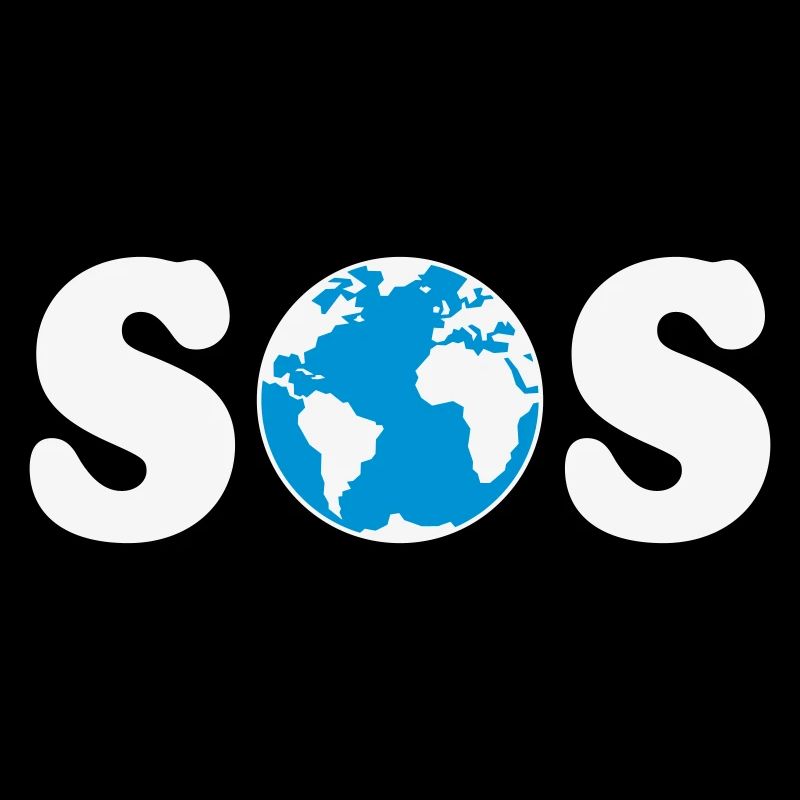 SOS – Earth Day / Climate Change (W / 2C / SVG)