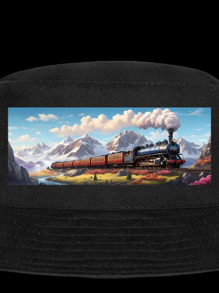 Nostalgischer Eisenbahnzug mit Dampflokomotive