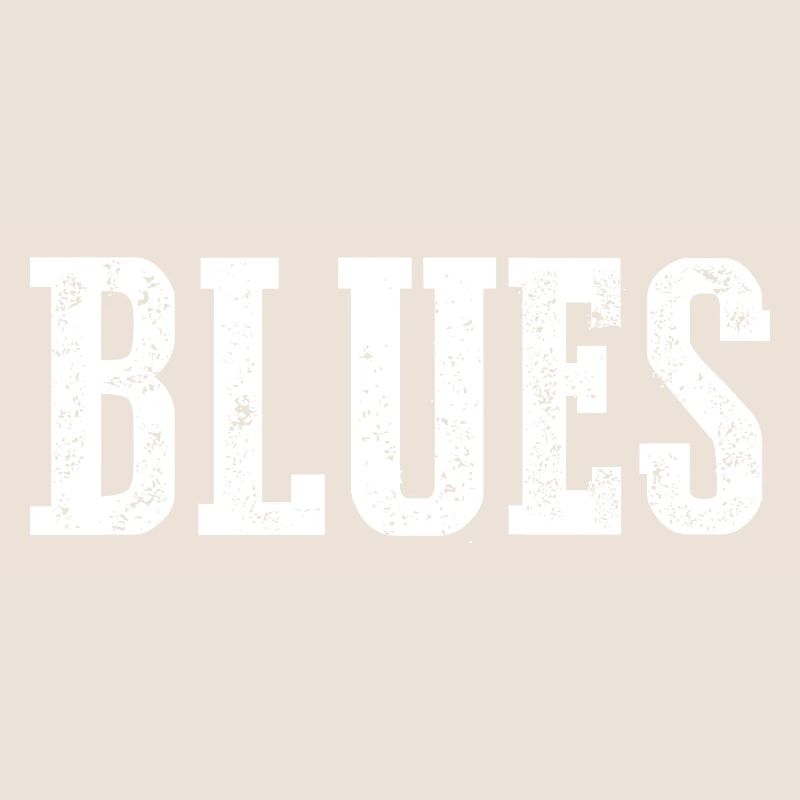 Conception de typographie vintage blues