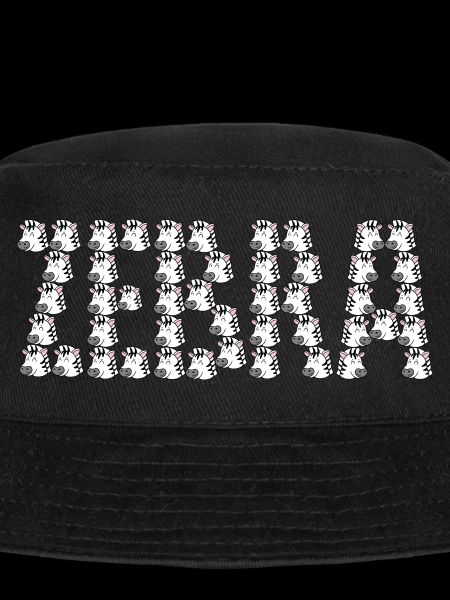 Cartoon zebra typography