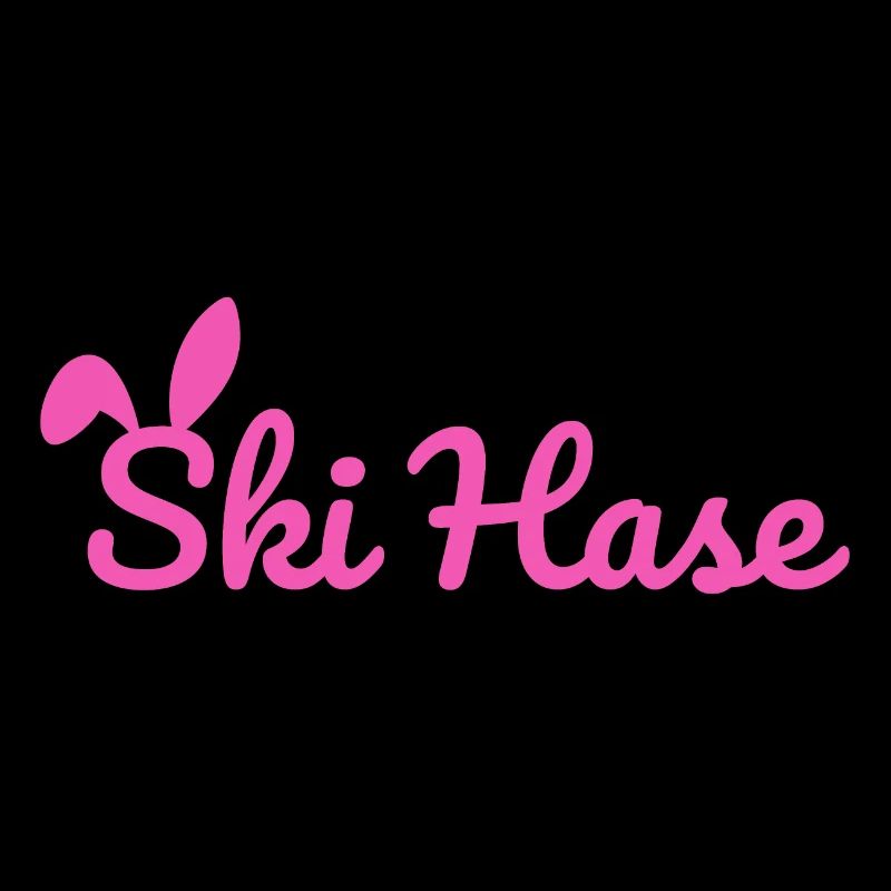 Ski Rabbit Ski Party Snow Winter Slope pink