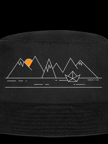Boat and mountains